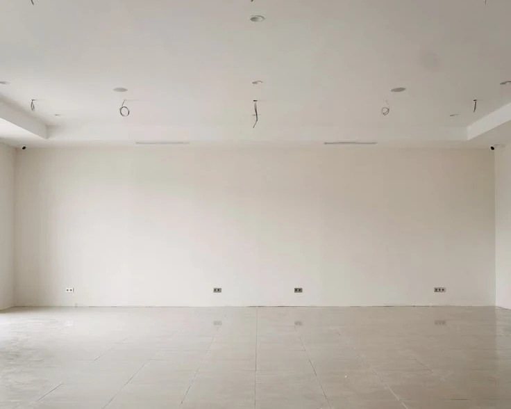 Salón vacío enviado por el cliente